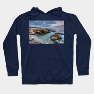 Beavertail Lighthouse at Sunset, Rhode Island Hoodie